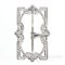 Delicate Stamped Fleur-de-lis Belt Buckle, Made in France