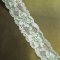 1 1/2" Wide Cream & Mint Green Stretch Lace Trim