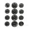 BASFORD Black Nickel Coat of Arms Buttons