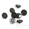 BASFORD Black Nickel Coat of Arms Buttons