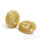 HIRO Sharp Butterscotch Blonde Real Horn Overcoat Buttons, Made in Germany