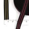 BRUNO 1" Wide Metallic Black Military-Style Trim