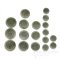 GAGE Chic Sage Gray Corozo Buttons, Made in Italy