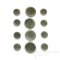 GAGE Chic Sage Gray Corozo Buttons, Made in Italy