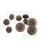 ANANSI Spider on a Web Antique Brass Buttons, Made in France