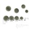 GAGE Chic Sage Gray Corozo Buttons, Made in Italy