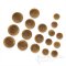 GAGE Chic Spice Brown Corozo Suit and Overcoat Buttons, Made in Italy
