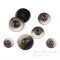 DANE Polished Horn-Effect Dark Brown Coat Buttons, Made in Italy