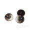 DANE Polished Horn-Effect Dark Brown Coat Buttons, Made in Italy