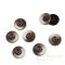 DANE Polished Horn-Effect Dark Brown Coat Buttons, Made in Italy