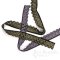 Divine Narrow Stretch Lace Trim in Purple and Marigold, Made in France