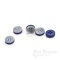 Pale Gray Shirt Buttons with Colorful Backs, Made in Italy