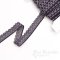Divine Narrow Stretch Lace Trim in Purple and Marigold, Made in France