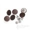 17mm Decorative Antique Copper Jeans Buttons