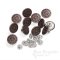 17mm Decorative Antique Copper Jeans Buttons