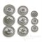SFORI Classic Medium Gray Lacquered Corozo Suit and Overcoat Buttons, Made in Italy