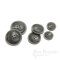 SIANO Matte Dark Gray Convex Buttons for Suits and Coats, Made in Italy