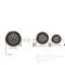 ROSS Double-Matte Brown Black Buttons for Suits and Coats, Made in Italy