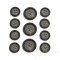 ROSS Double-Matte Brown Black Buttons for Suits and Coats, Made in Italy