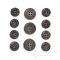 Blackened Buffalo Horn Coat of Arms 4-Hole Buttons for Suits and Coats