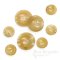 HIRO Sharp Butterscotch Blonde Real Horn Overcoat Buttons, Made in Germany
