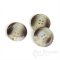 Brown-Gray-Tan Horn-Effect Overcoat Buttons, Made in Germany