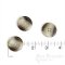Brown-Gray-Tan Horn-Effect Overcoat Buttons, Made in Germany