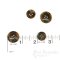ELLIS Dark Tiger Brown Genuine Horn Suit Buttons, Made in Germany