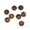 ELLIS Dark Tiger Brown Genuine Horn Suit Buttons, Made in Germany