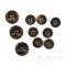 ELLIS Dark Reddish Brown Genuine Horn Suit Buttons, Made in Germany