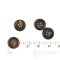 Extra Thick Matte Dark Brown Horn Overcoat Buttons, Made in Germany