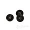ZARKA Black Real Buffalo Horn Buttons, Made in Germany
