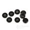 ZARKA Black Real Buffalo Horn Buttons, Made in Germany