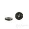 ZARKA Black Real Buffalo Horn Buttons, Made in Germany