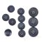 CULLEN Refined Navy Blue Corozo Suit Buttons, Made in Italy