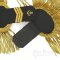 Naval Epaulettes with Black Wool & Gold Bullion Fringe