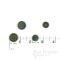 LUCA Classic Matte Fir Green Corozo Suit Buttons, Made in Italy