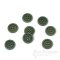 LUCA Classic Matte Fir Green Corozo Suit Buttons, Made in Italy