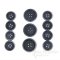 LUCA Classic Matte Navy Blue Corozo Suit Buttons, Made in Italy