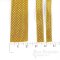 ZELENKA Checkered Metallic Gold Braid Trim, in Three Widths