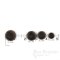 BRONKO Matte Dark Brown Buttons for Suits & Overcoats, Made in Italy