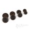 BRONKO Matte Dark Brown Buttons for Suits & Overcoats, Made in Italy