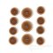 BRONKO Cinnamon Brown Matte Buttons for Suits & Overcoats, Made in Italy