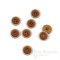 BRONKO Cinnamon Brown Matte Buttons for Suits & Overcoats, Made in Italy