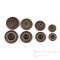 BLAKE Matte Dark Brown Vintage-Look Suit and Coat Buttons, Made in Italy