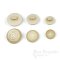 BONBON Intricate Laser-Cut Cream Colored Shank-Back Buttons, Made in Italy