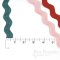 DEJA 14mm Viscose-Rayon Ric Rac Trim, Made in Italy
