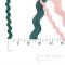 DEJA 14mm Viscose-Rayon Ric Rac Trim, Made in Italy