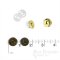 Set-In Magnetic Snaps in Four Colors, 18mm Diameter