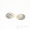 FIRO Chunky & Modern Gray/Cream Horn-Effect Sew-on Snaps, Made in Italy